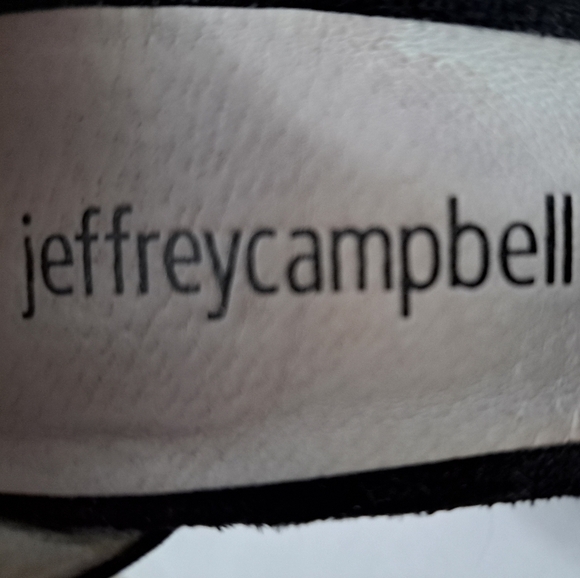 Jeffery Campbell Lindsey Black Suede Heels Size 6 - Picture 7 of 10